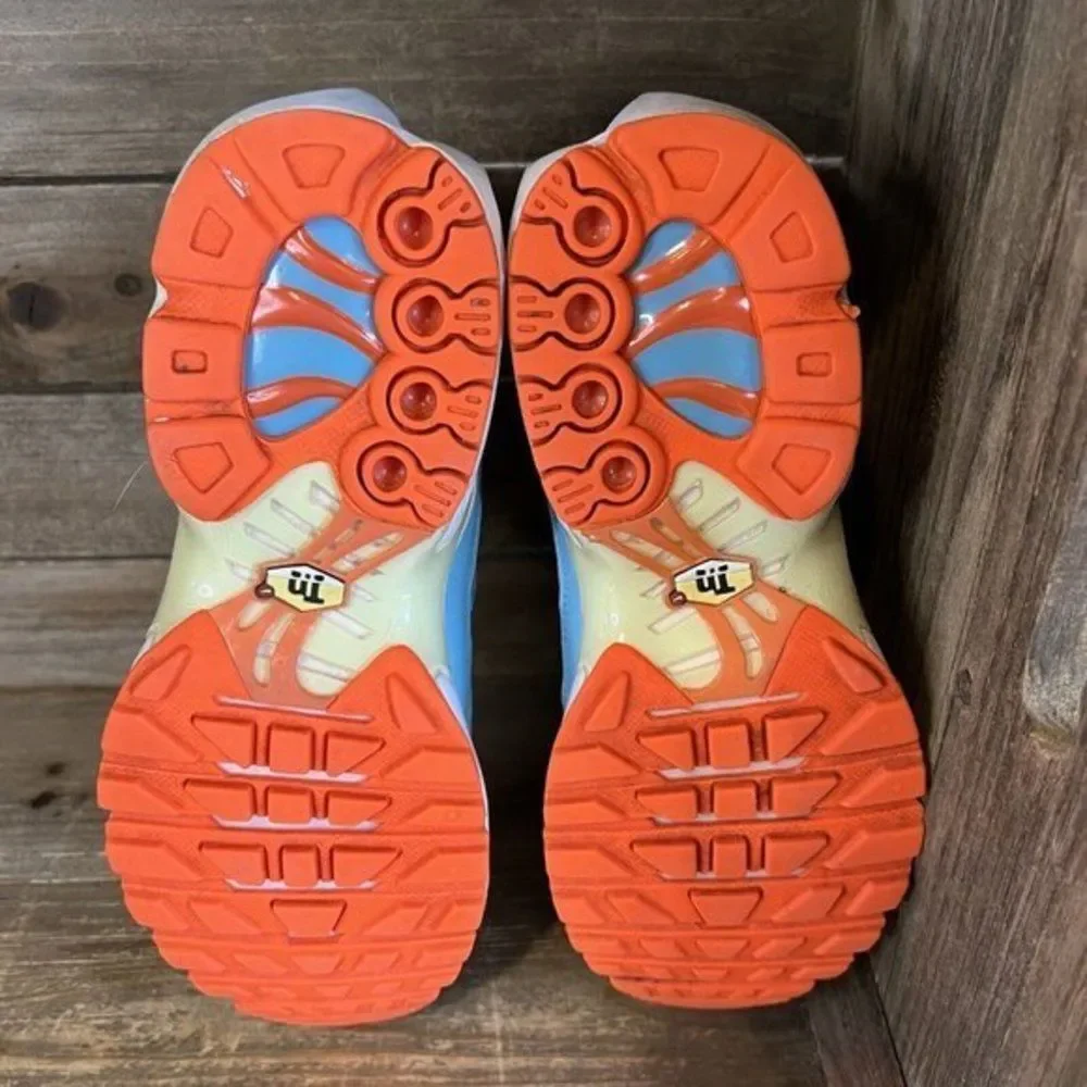 Childerns Big Kids Nike Air‎ Max Plus Spring Colors Shoes Sneakers Size 5 Y GUC